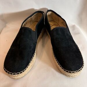 SAM EDELMAN SZ 10 CARRIN Slip On Espadrilles Kid Suede Flats Loafers NEW